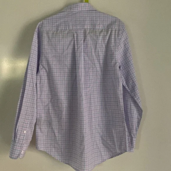 BNWOT Lauren Ralph Lauren Kids Button Down Shirt - Light Purple and White - Picture 5 of 8